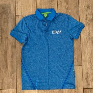 Bright blue Hugo boss golf polo